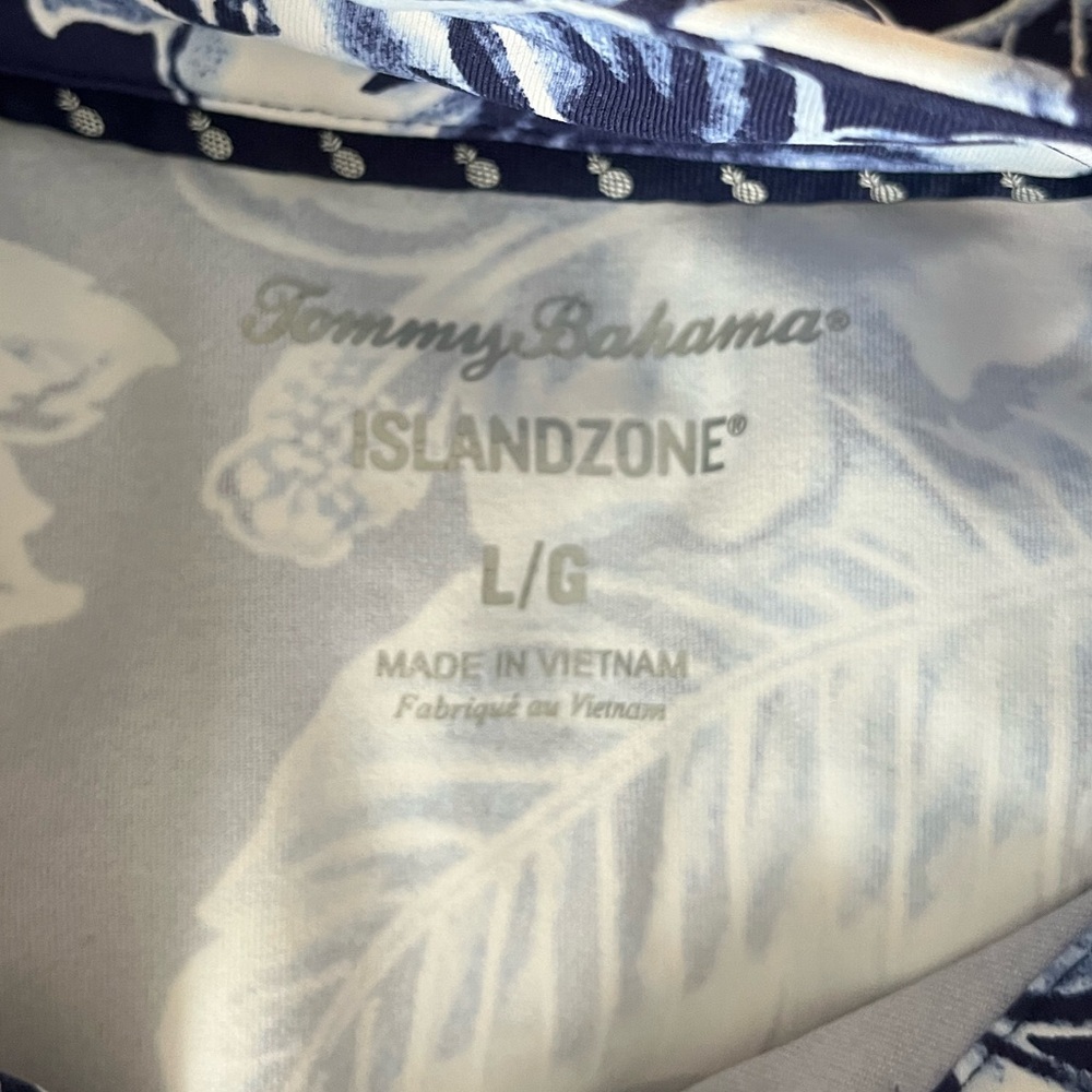 {Tommy Bahama} Aubrey Blossom Bay IslandZone Sleeveless Dress in Blue - Large - Picture 9 of 10